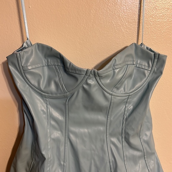 Party Girl PU Leather Mini Dress - Picture 4 of 6